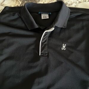 Men’s black psycho bunny polo shirt